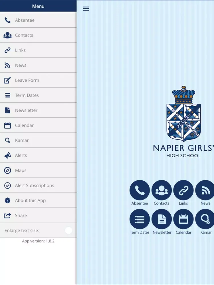 Napier Girls' High School iPad  Screenshots