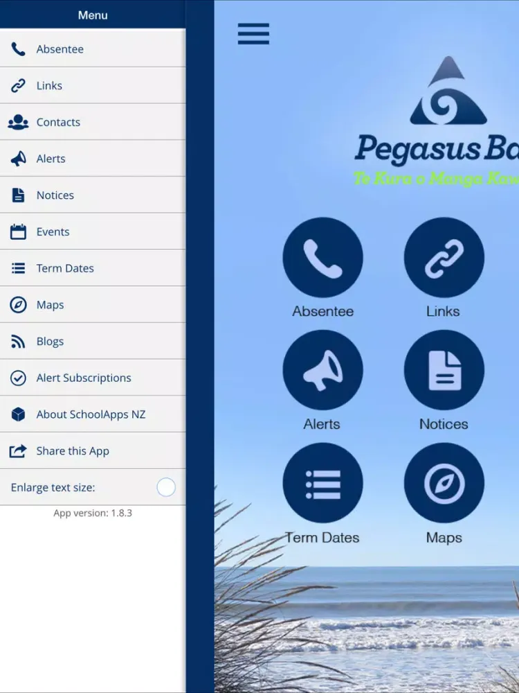 Ảnh chụp màn hình của Pegasus Bay School iPad 