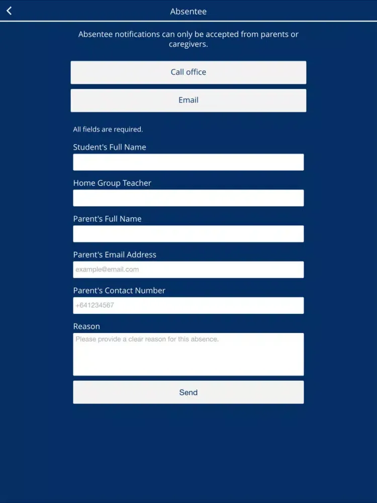 Ảnh chụp màn hình của Pegasus Bay School iPad 