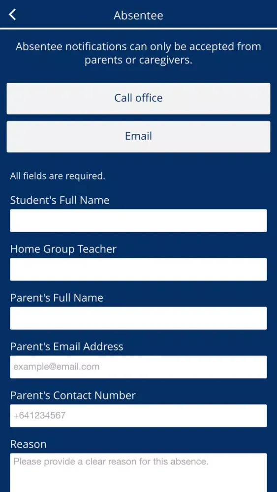 Ảnh chụp màn hình của Pegasus Bay School