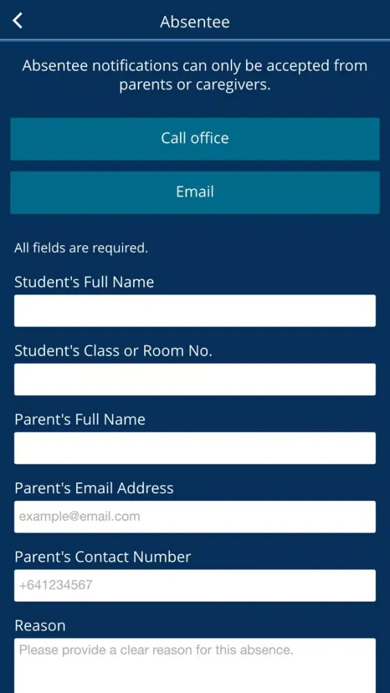 Zrzuty ekranu Southwell School