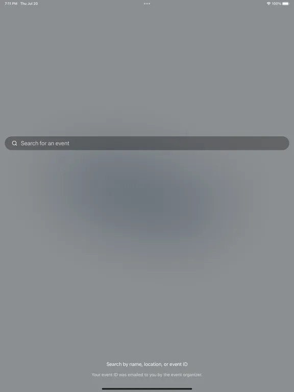 QMC EVENTS iPad  スクリーンショット