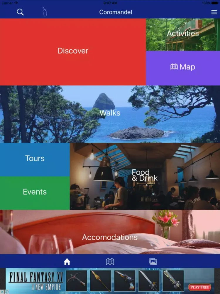 Coromandel App iPad  Ekran Görüntüleri