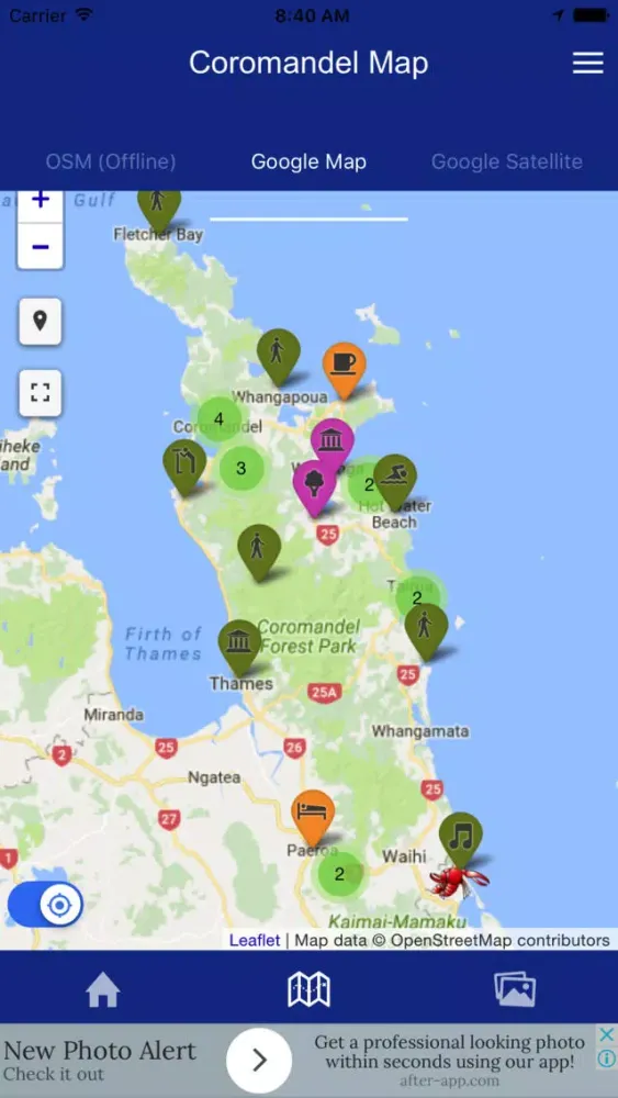 Coromandel App Ekran Görüntüleri