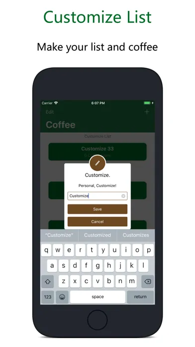 Coffee It - Record Caffeine 스크린샷