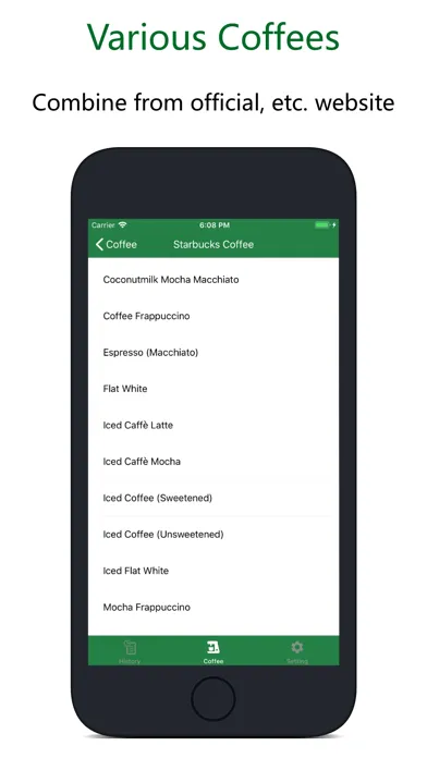 Coffee It - Record Caffeine 스크린샷
