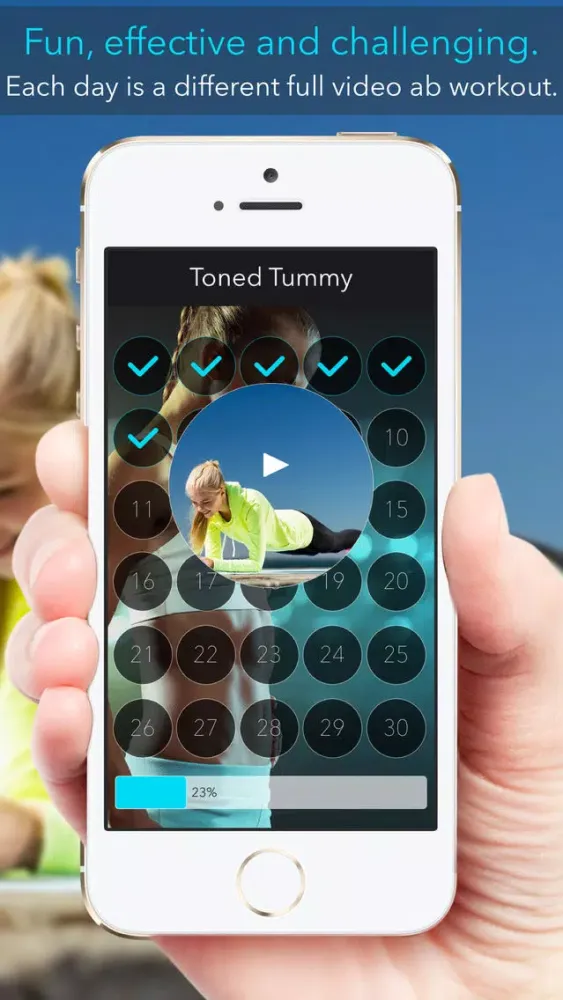 Capturas de tela do Toned Tummy Lite: 30 Day Ab Challenge for Women
