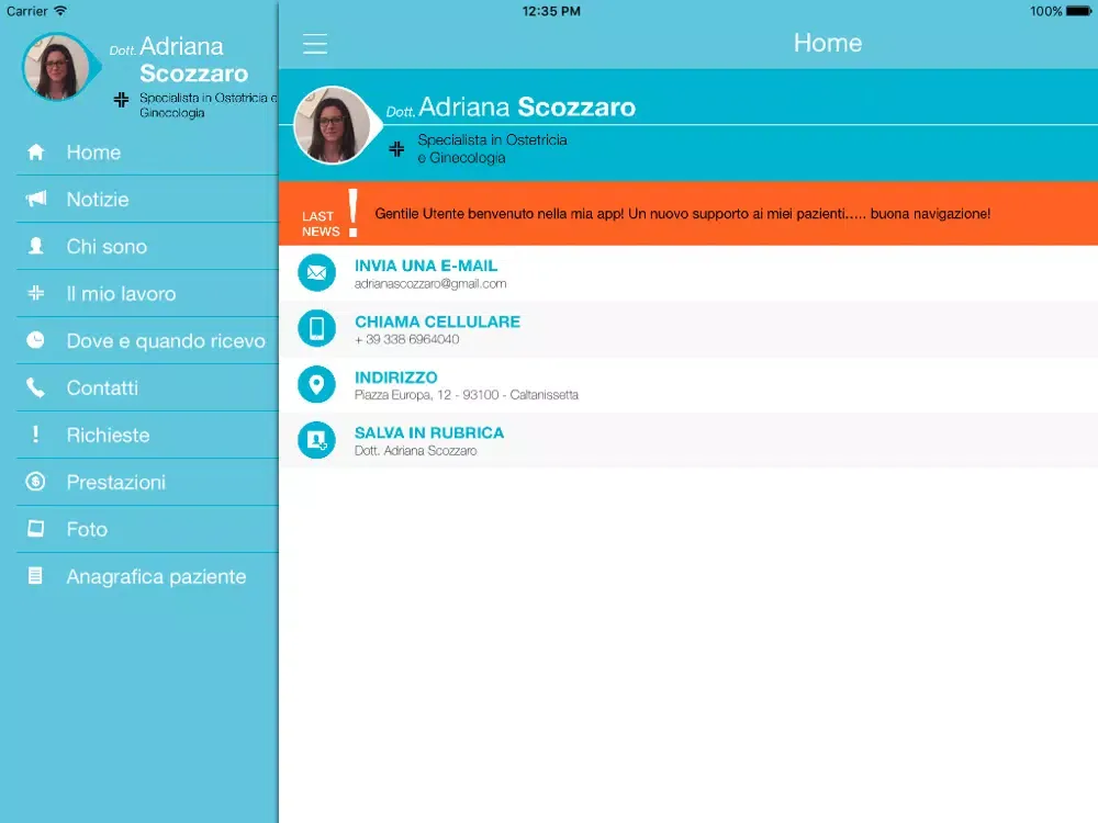 Dr Adriana Scozzaro • OB Doctor iPad  سکرین شاٹس