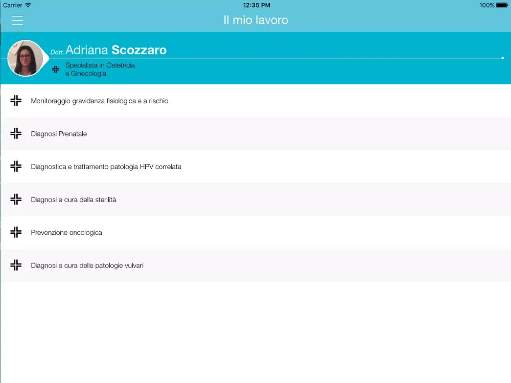 Dr Adriana Scozzaro • OB Doctor iPad  سکرین شاٹس
