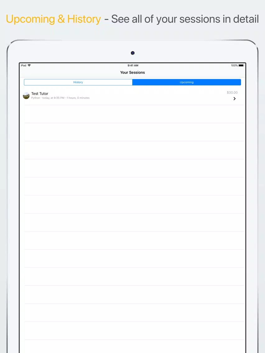 Screenshot di Peerly On-Demand Tutoring iPad 
