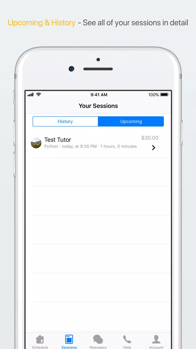 Screenshot di Peerly On-Demand Tutoring