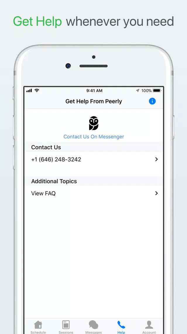 Screenshot di Peerly On-Demand Tutoring