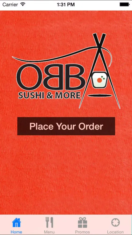 Tangkapan layar OBBA Sushi