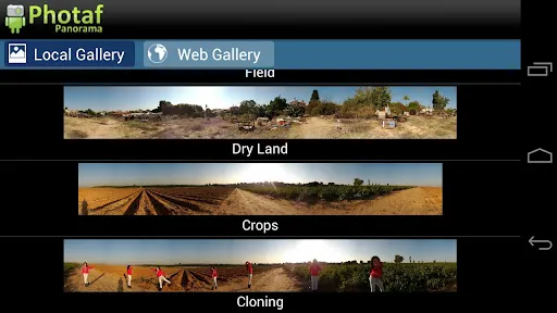 Photaf Panorama Screenshots