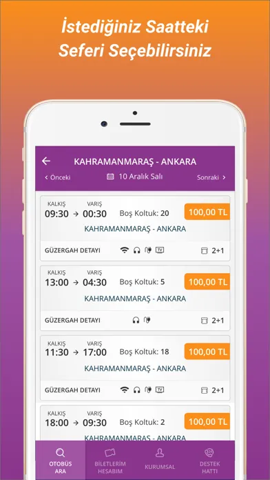 Capturas de tela do Kahramanmaraş Ede Turizm