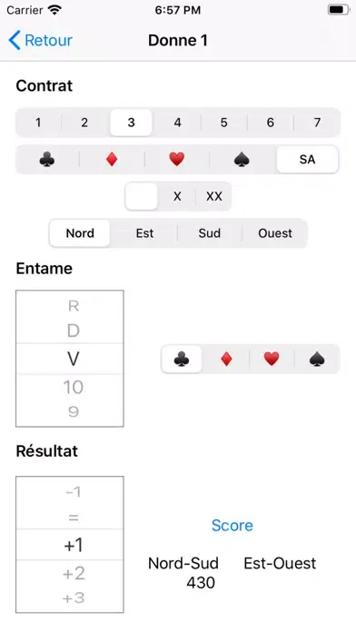 Capturas de pantalla de IMP Scoring Card