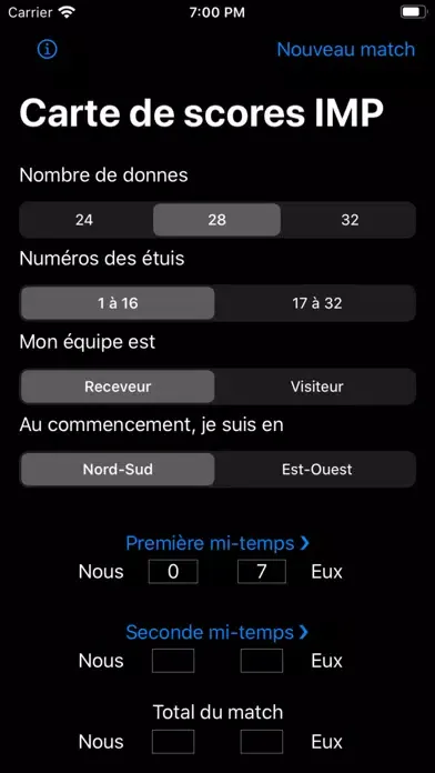 Capturas de pantalla de IMP Scoring Card