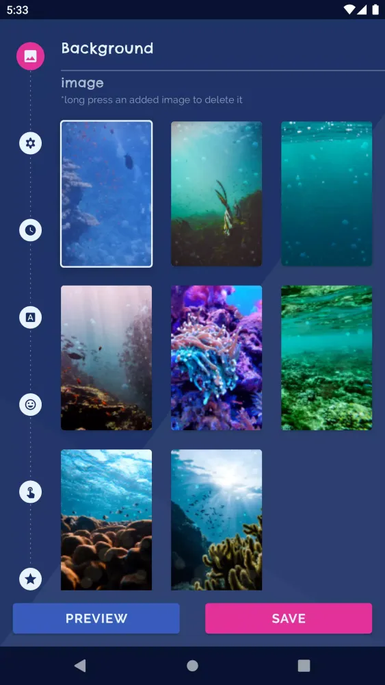 Capturas de tela do Ocean Fish Live Wallpaper 4K