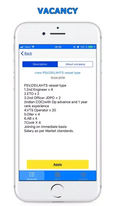 OceanCrew - Offshore vacancies स्क्रीनशॉट