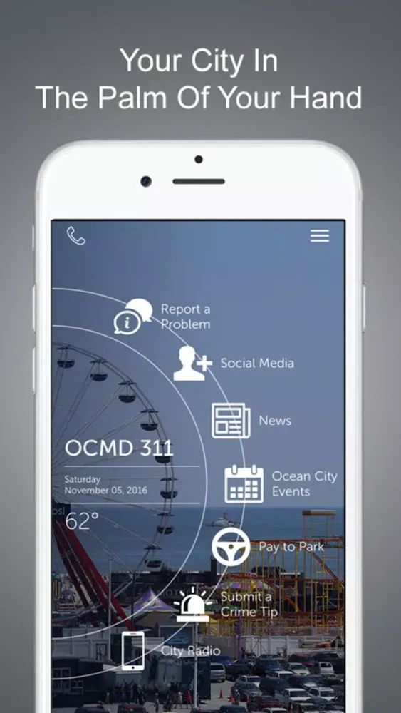 Capturas de tela do OCMD 311 App