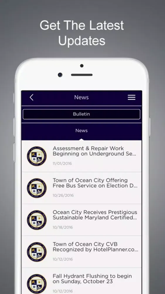 Capturas de tela do OCMD 311 App