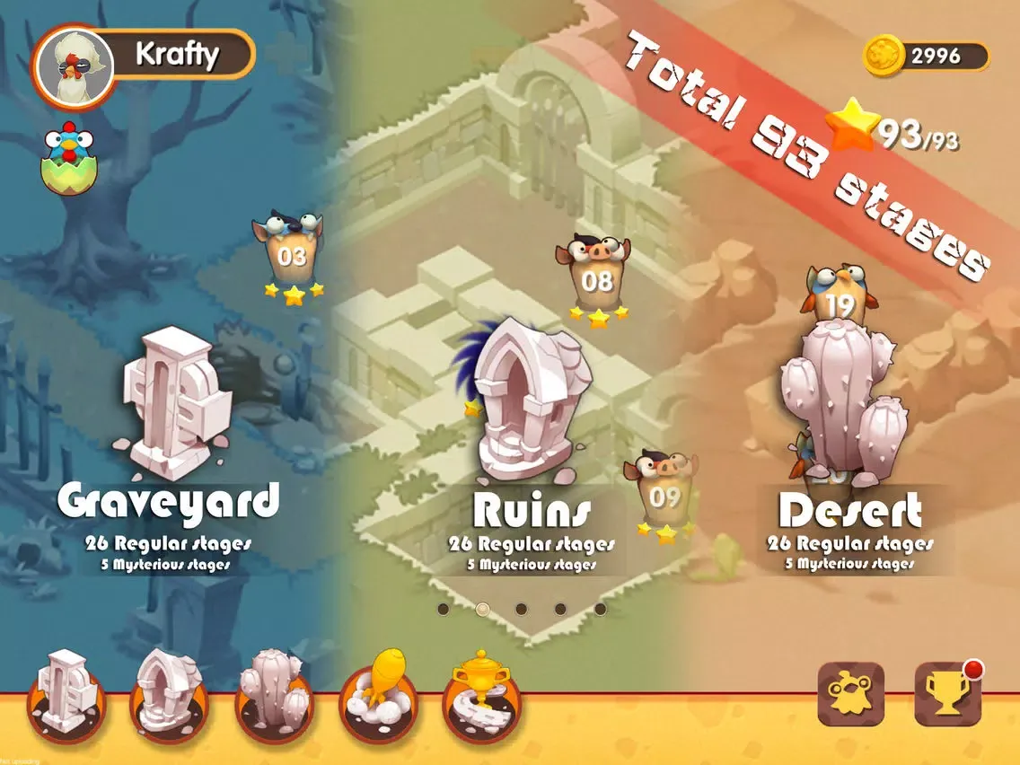 DumbChicken2 ForFree iPad  स्क्रीनशॉट
