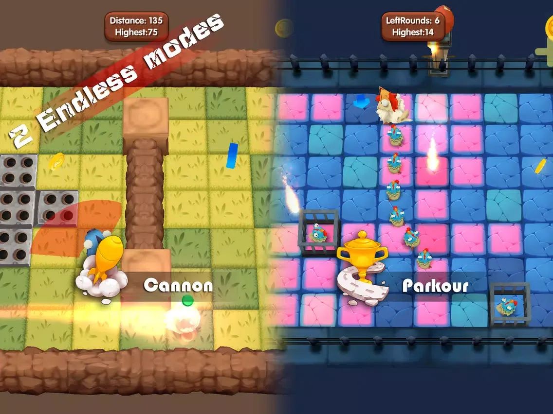 DumbChicken2 ForFree iPad  स्क्रीनशॉट