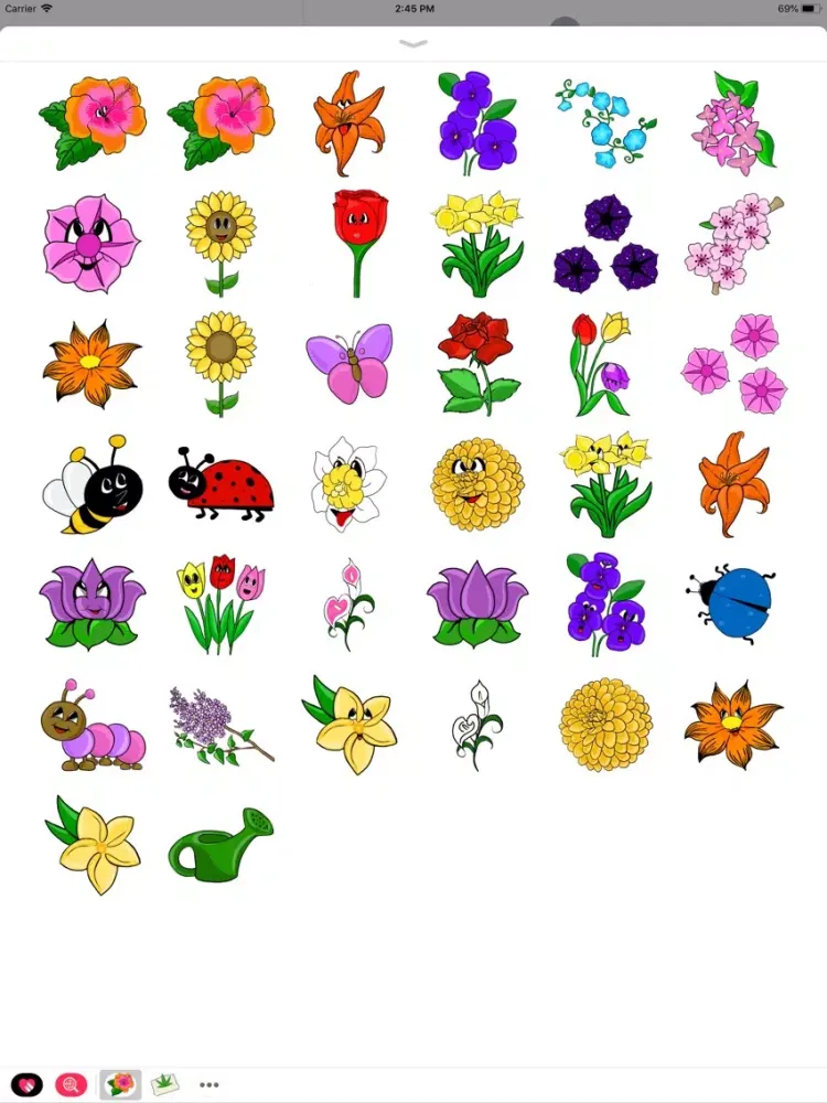 Captures d'écran de Full Bloom Stickers iPad 