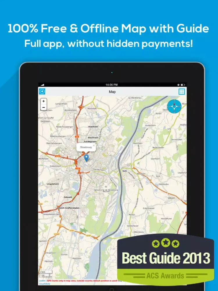 Capturas de pantalla de Indonesia offline map, guide, weather, hotels. Free GPS navigation. iPad 