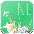Netherlands Offline map & flights. Airline tickets, airports, car rental, hotels booking. Free navigation.