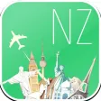 New Zealand Fly & Drive. Offline road map, flights status & tickets, airport, car rental, hotels booking.