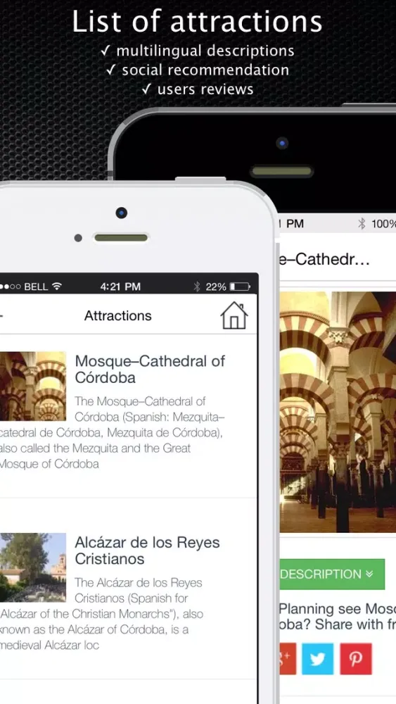 Spain offline Travel Guide & Map. City tours: Barcelona,Madrid,Majorca,Tenerife应用截图