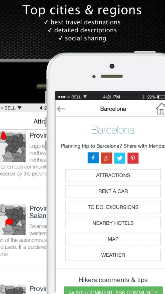 Spain offline Travel Guide & Map. City tours: Barcelona,Madrid,Majorca,Tenerife应用截图