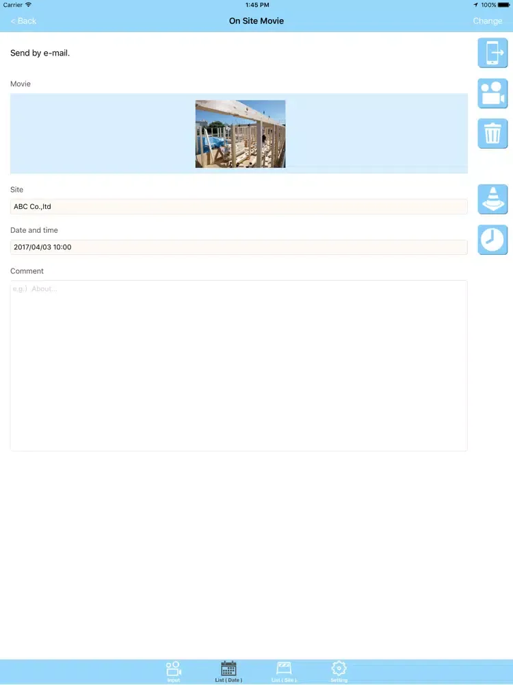 On Site Movie iPad  Screenshots