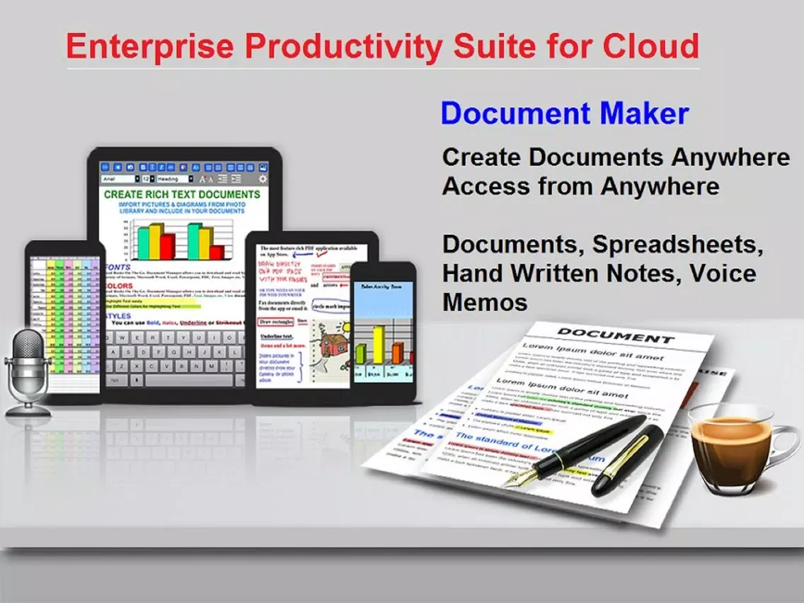 Zrzuty ekranu Enterprise Productivity Suite for Cloud iPad 