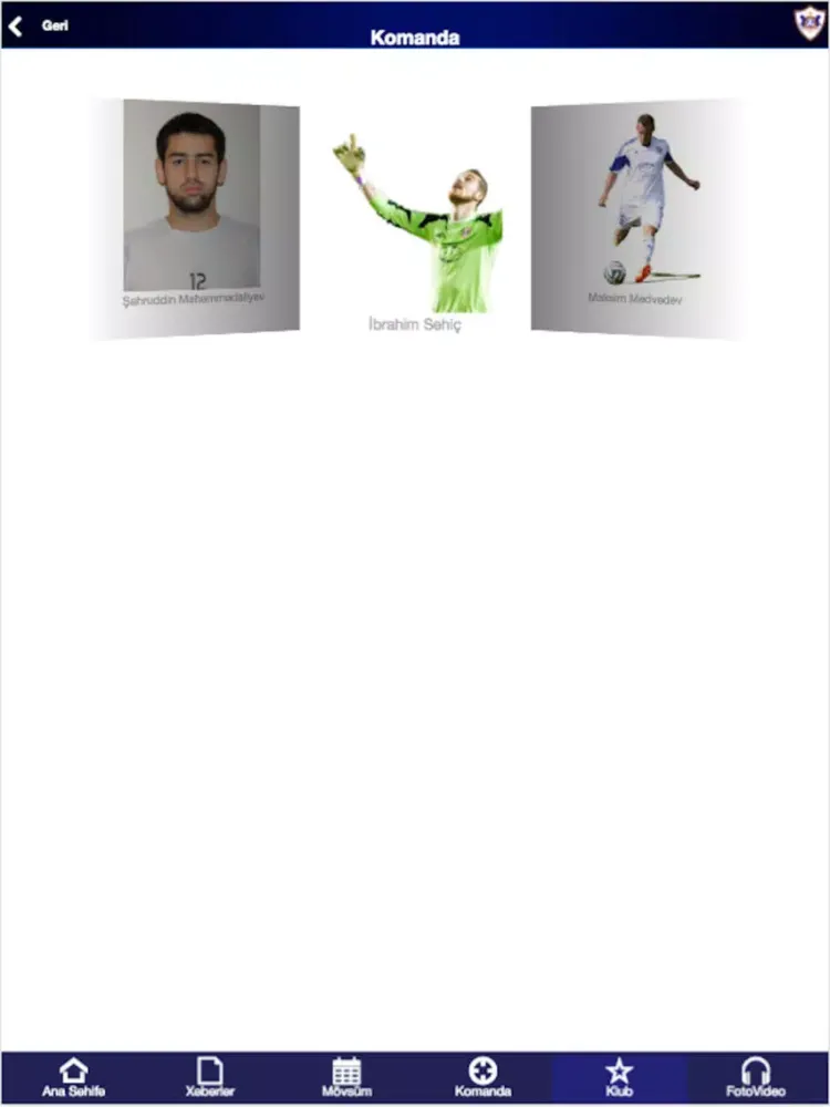 Qarabağ FK iPad  سکرین شاٹس