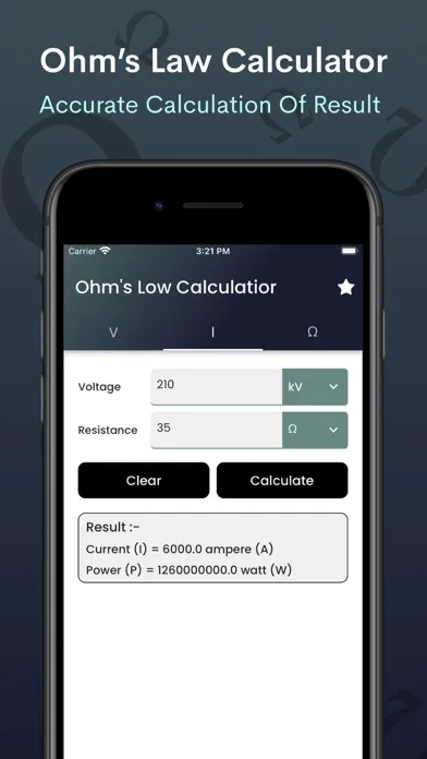 Ohms Law Calculator - voltage應用截圖