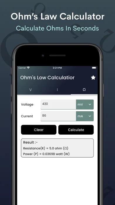 Ohms Law Calculator - voltage應用截圖