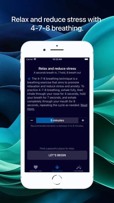 Скриншоты Breathe for better HRV