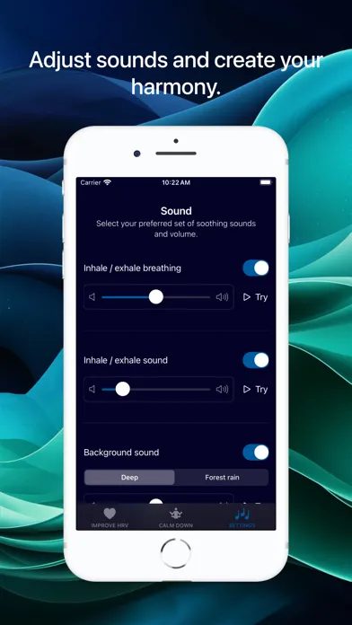 Скриншоты Breathe for better HRV