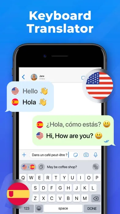 Capturas de tela do OkTalk: Keyboard Translator
