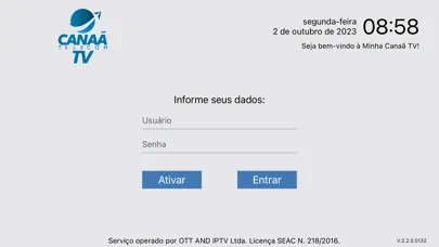 Tangkapan skrin Minha Canaã TV