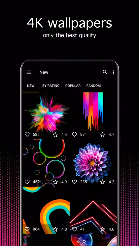 Скриншоты OLED Wallpapers 4K