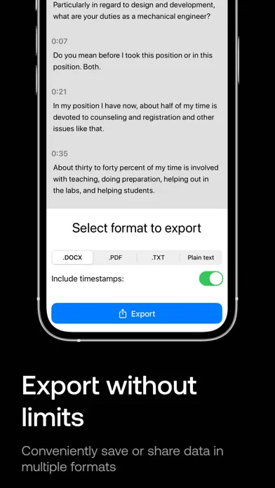 Transcribe voice to text - Pro سکرین شاٹس