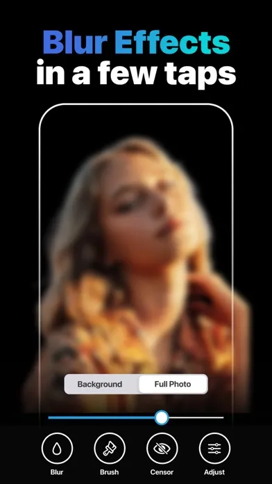 Blur Photo Effect Editor – BLR سکرین شاٹس