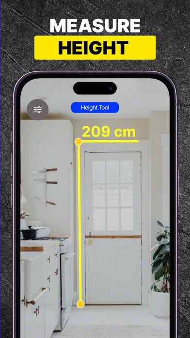Capturas de tela do Measuring Tape+ Measure AR app