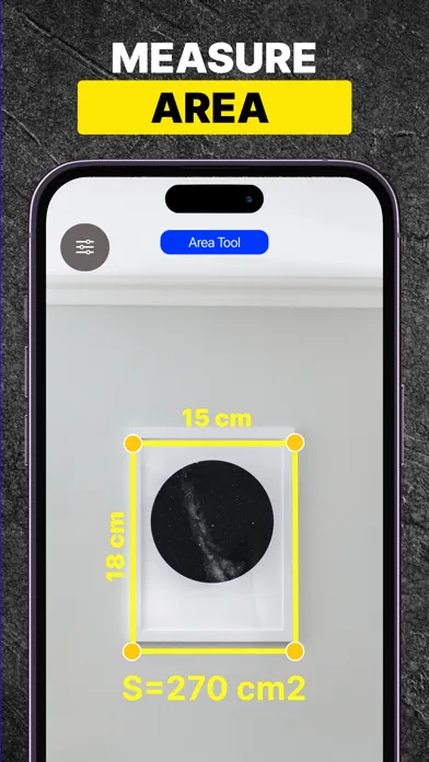Capturas de tela do Measuring Tape+ Measure AR app