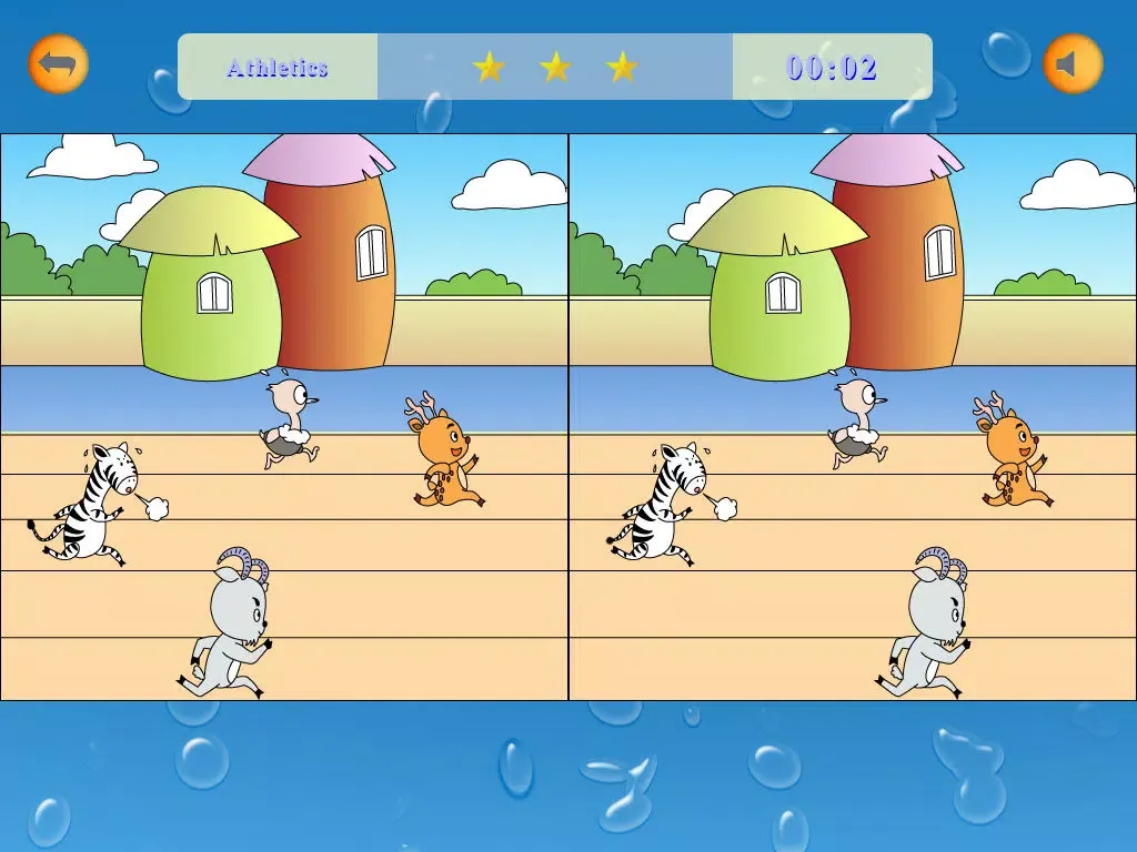 Find differences: animal sports iPad 应用截图