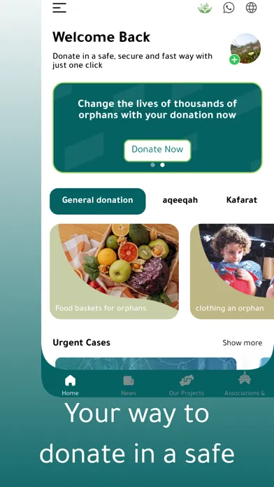 Zrzuty ekranu Bahjah Association for Orphans