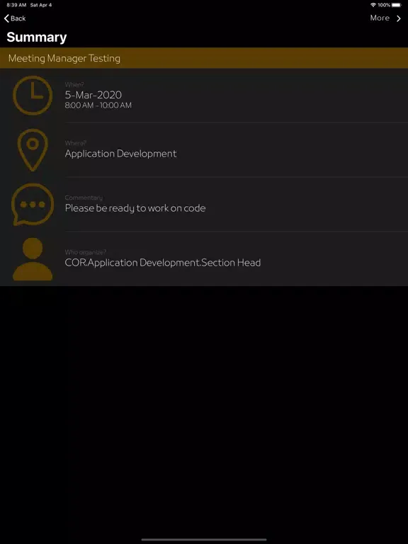 Captures d'écran de Meeting Manager- Oman Airports iPad 